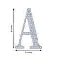 thumbnail image 3 of 8" Silver Decorative Rhinestone Alphabet Letter Stickers DIY Crafts - D, 3 of 5