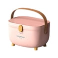 thumbnail image 1 of Yinanstore Household First Aid Storage Box Container Bin Organizer Multipurpose First Aid Case Container Bin Clear Lid Case Storage Box Container pink, 1 of 7