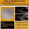 thumbnail image 4 of Symkmb Upgraded Panel & Membrane Gauge Shingle, Replaces Shingle Gauge, Measuring Thickness and Metal Gauge Stainless steel 304 Silver, 4 of 6