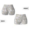 thumbnail image 6 of Yiaed Daisies Flowers Print Women's Athletic Shorts Running Shorts Sporty Short High Waisted Elastic Workout Shorts for Yoga Gym Running & Sports -XX-Large, 6 of 8