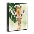 thumbnail image 3 of Stupell Industries Jungle Friends Baby Giraffe Animals Painting Black Framed Art Print Wall Art, 11 x 14, 3 of 8
