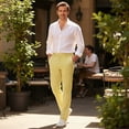 thumbnail image 2 of HBDesign Men's Seersucker Dress Pants Lightweight Breathable Striped Slim Fit Trousers for Business Casual Summer Wedding Multiple Colors, 2 of 6