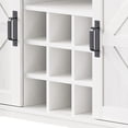 thumbnail image 6 of Farmhouse Coffee Bar Station with RGB Light, Power Outlet & 3 Hooks Pegboard | Used for Kitchen Coffee Making, Wine Storage & Personalized Display, 6 of 7