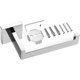 thumbnail image 4 of 1 pieza de soporte para papel higiénico de color plateado, soporte para rollo de acero inoxidable pulido, soporte para papel higiénico para baño y cocina (cuadrado), 4 of 5