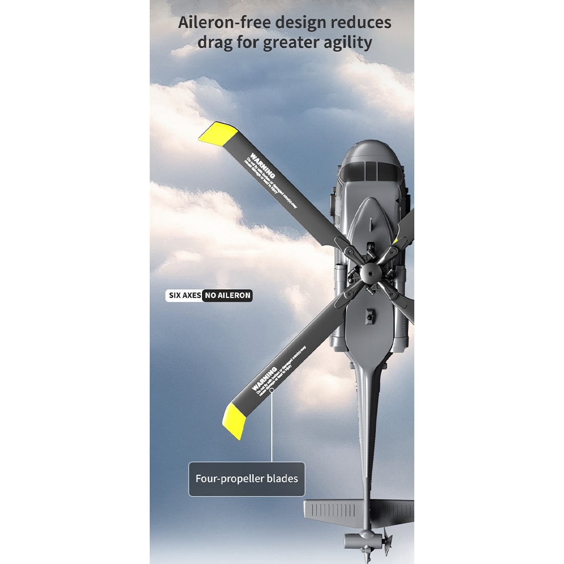 RC Helicopter, UH-60 2.4G 5CH Flybarless Brushless Scale RC Aircraft with Altitude Hold, Optical Flow Positioning & One-Key Inverted Flight for Indoor and Outdoor Play, Gift for Adult (RTF)