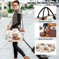 thumbnail image 6 of Travel Duffel Luggage Bag Sports Duffle Bag Gym Bag with Zipper Red Panda Pattern, 6 of 7
