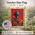 thumbnail image 2 of English Coonhound Holiday Christmas Garden Flag 11.25 in x 15.5 in, 2 of 7
