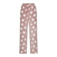 thumbnail image 4 of FAIWAD Pajama Pants for Women Fleece Plush Winter Warm Pjs Cinch Bottoms Elastic Waist Fuzzy Loungewear, 4 of 7