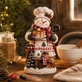 thumbnail image 6 of MInHoues Christmas Snowman Tabletop Figurine, Cute Resin Winter Holiday Ornament for Home Office Decor, Festive Snowman Decoration for Mantel Shelf, 6 of 6