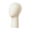 thumbnail image 4 of Cabeza de maniquí para exhibición de pelucas, modelo de cabeza de mesa, estante de almacenamiento de gorras, exhibición de sombreros Blanco, 4 of 9