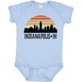 thumbnail image 3 of Inktastic Indianapolis Indiana Skyline Retro Boys or Girls Baby Bodysuit, 3 of 5