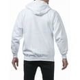 thumbnail image 2 of Pro Club Men's Heavyweight Full Zip Fleece Hoodiet-WHT-2XL, 2 of 3