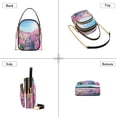 thumbnail image 4 of YAZAOO Cross Body Fashion Shoulder Waist Purse Bags Blooming Pink Rose Garden Pocket Handbags, 4 of 7