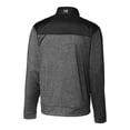 thumbnail image 3 of Men's Cutter & Buck Black Omaha Storm Chasers Big & Tall Stealth Hybrid Quilted Full-Zip Windbreaker Jacket, 3 of 3