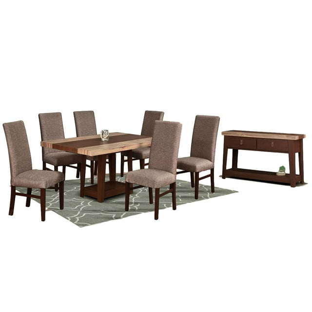 Comedor Kessa Muebles 6 Sillas Laurie Café