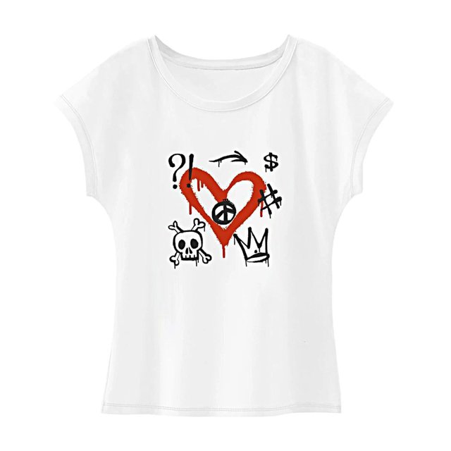 Camiseta para mujer Trajes de verano Camiseta de manga corta suave y cómoda para acampar y trabajar XL