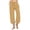 ☪415-Yellow, variant on Nuoqisi Women Cotton Linen Drawstring Wide Leg Capri Pants High Waisted Casual Loose Trousers with Pockets