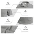 thumbnail image 5 of Mens Polo Short Sleeve Casual Summer Structured Collar Fashion Relaxed Fit Dressy Polo, M, 5 of 6