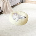 thumbnail image 4 of Flash Sale Plush Pet Bed Deluxe Round Kennel - Cozy Corduroy Dog & Cat Sleeping Mat with Removable Washable Cover, Non-Slip Base, Multiple Colors, Medium to Large Pets, 30x30x15cm/18.5x13.77, 4 of 7