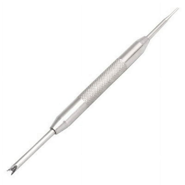 LEEYNEER Professional Double-ended Watch Band Strap Link Pin Pusher Spring Bar Non-Remover Repair Tool (Silver)