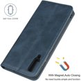 thumbnail image 7 of for Samsung Galaxy A70 Wallet Case,Premium PU Leather Flip Folio Case with Card Slot,Stand Holder and Magnetic Closure TPU Shockproof Interior Protective Case for Samsung Galaxy A70,Navy Blue, 7 of 7