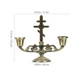 thumbnail image 2 of European Style Candle Holder Vintage Table Candle Holder Candle Pillar Metal Candlestick, 2 of 8