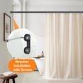 thumbnail image 5 of Double Shower Curtain Rod 27-90 Inches Wall Mounted Double Shower Curtain Rod Adjustable Curtain Rod for Bathroom Laundry Room Room Divider Kitchen, Black, 5 of 7