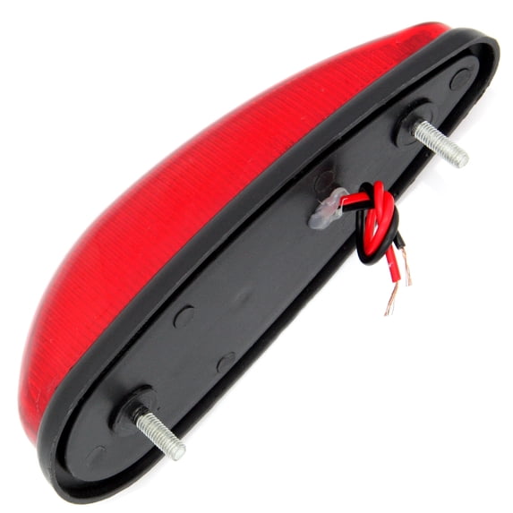CCIYU 8 Pack Red Tear Drop LED Marker Light 20-leds 12-24V Cars Trucks Pickup Trailer