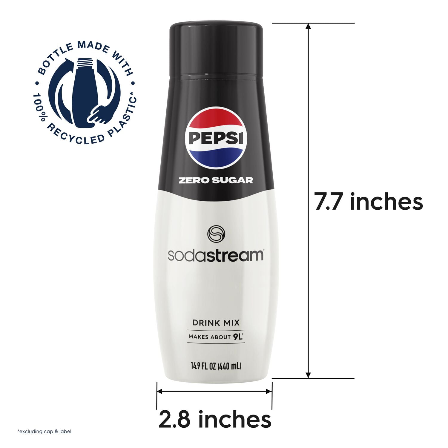 (2 pack) SodaStream Pepsi Zero Soda Mix, 14.9 fl oz.