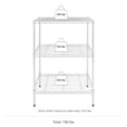thumbnail image 5 of (3 pack) Hyper Tough 3-Tier Wire Shelving Rack, Chrome, 750 lbs Capacity, 5 of 12