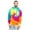 Dark Rainbow, variant on Men's Sweatshirt Mineral Wash Tie Dye Pullover Hoodie, Up To 2X