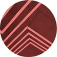 thumbnail image 1 of Ahgly Company Indoor Round Patterned Grapefruit Red Area Rugs, 6' Round, 1 of 6