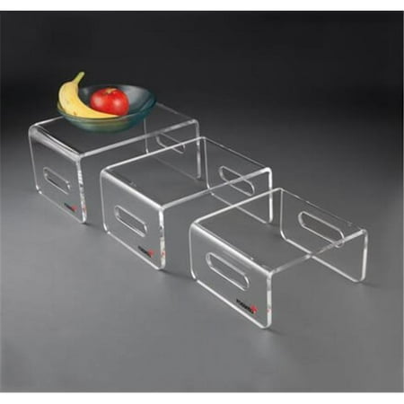UPC 814592010107 product image for Rosseto RDC107 Rectangular Riser Clear Acrylic Set - 3 Piece | upcitemdb.com
