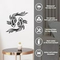 thumbnail image 4 of Tai Chi Metal Wall Art Decor Fish Wall Silhouette Sculpture Signs Yin Yang Fish Wall Hanging Decor for Home Balcony Garden Courtyard Indoor Outdoor 11.8x11.8 Inch, 4 of 6
