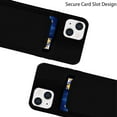 thumbnail image 2 of for Silicone Wallet Case iPhone 14 Case with Card HolderShock-Absorbing，Never Broke Soft Slim Wallet Case Holder Compatible with for Women and Men-Black, 2 of 12