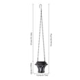 thumbnail image 3 of Solar Powered Outdoor Hanging Lantern with Simulated Flame Effect Courtyard Garden Patio Decorative Ambient Light for Villa Camping, 3 of 8