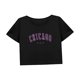 thumbnail image 4 of Top corto para mujer, camiseta sencilla de cuello redondo a la moda femenina de verano para uso diario en la calle XL, 4 of 7