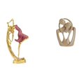 thumbnail image 1 of Estatua de bailarina de ballet, adorno de resina, escultura abstracta, figura de bailarina, regalo coleccionable, estilo nórdico, adecuado para oficin, 1 of 8