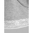thumbnail image 4 of Top Corta Cami de Talla Grande de Encaje Rosegal  Camisetas sin mangas de talla grande, 4 of 5