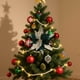 thumbnail image 4 of Seyotauo Christmas Glitter Flower Christmas Tree Decor Artificial Poinsettia Flower Velvet Magnolia s Floral Picks for Christmas Tree Fireplace Xmas Wedding DIY Crafts Wreath Party Floral Decor, 4 of 4