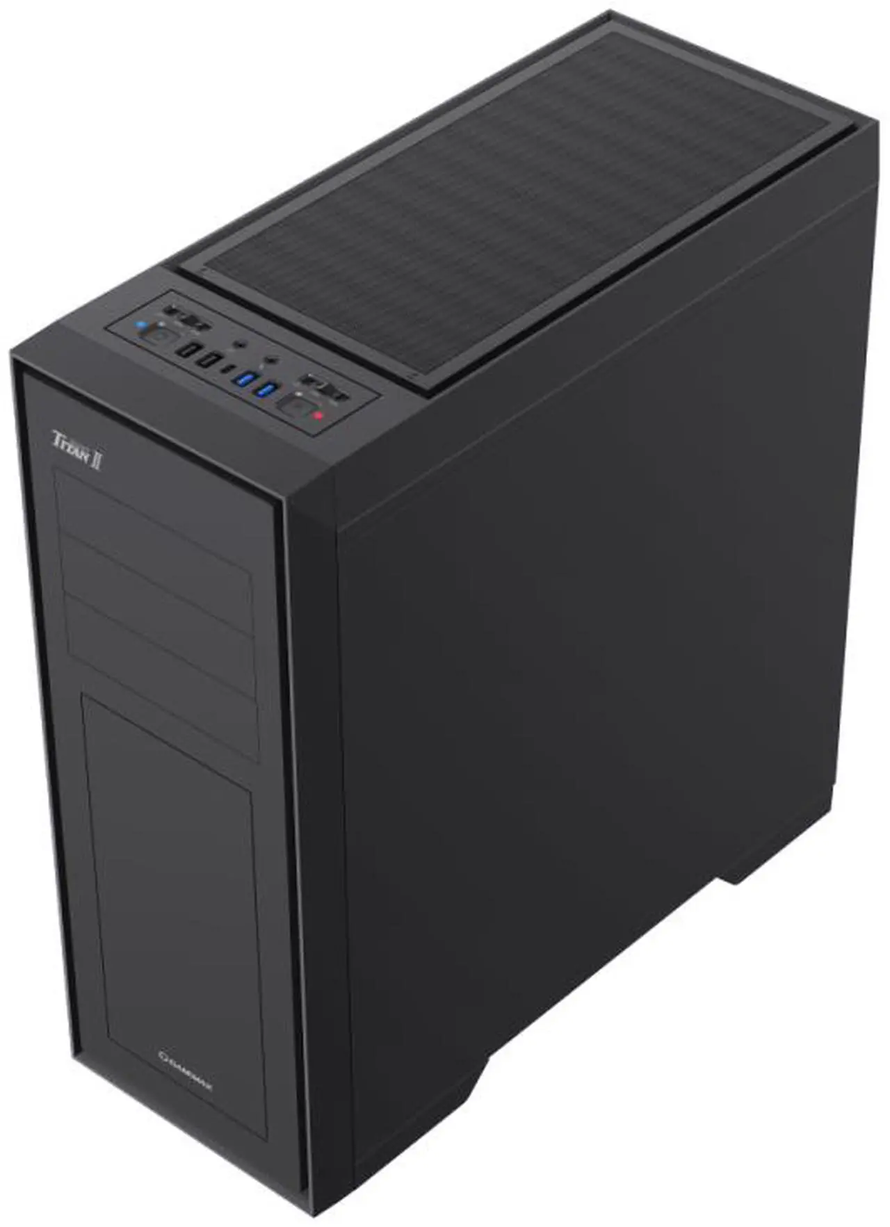 GAMEMAX Titan Silent 2 Black USB3.0/Type C ATX Gaming Full Tower Computer Case w/3 x Silent Fans (Pre-Installed). Support 4090 GPU and 360mm AIO