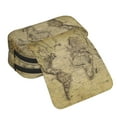 thumbnail image 4 of Kdxio Vintage World Map for Double Compartment Pen Case Oxford Organizer with Zipper Pockets for Students Artists, 4 of 7