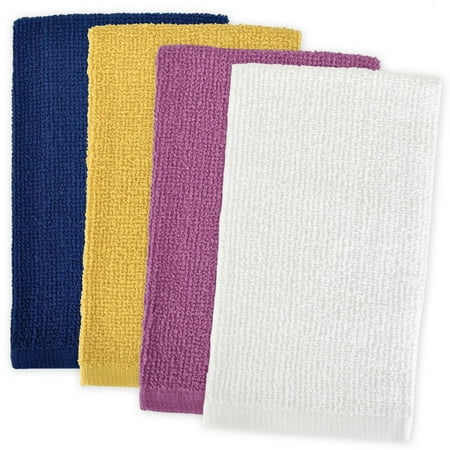 Aqua Terry Cloth - DII 100% Cotton Machine Washable Ultra Absorbant Basic Everyday 12 x 12