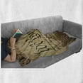 thumbnail image 6 of United States Soft Flannel Fleece Throw Blanket, Vintage Constitution Text of America National Glory 4th of July Image, Cozy Plush for Indoor and Outdoor Use, 50" x 60", Pale Brown, by Ambesonne, 6 of 6