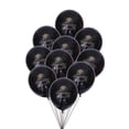 thumbnail image 1 of KAKOWELY 10 globos decorativos con impresión de graduación para fiesta de estudiantes de posgrado (negros), 1 of 5