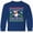 Royal Blue, variant on Merry Christmas Sloth and Llama Ugly Sweater Style Long Sleeve Youth T-Shirt