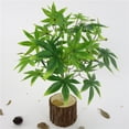 thumbnail image 6 of 2x Artificial Maples Leaves, Flowers Artificial Foliage Simulation Leaf Bridal Wedding Bouquet for Home, 6 of 8