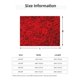 thumbnail image 5 of Balery Red Rose Manta de Franela con Dibujo, Lujo Ultra Suave y Cálido, Antipelusa y Resistente a las Arrugas para Cama, Sofá, Camping -50"x40", 5 of 6