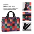thumbnail image 4 of FORMRS 16" Laptop Bag Carrying Sleeve Case with Handle Travel Shoulder Briefcase, Red and Purple Plaid Pattern, 4 of 8