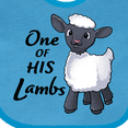 thumbnail image 4 of Inktastic One of His Lambs Easter Sheep Boys or Girls Baby Bib, 4 of 4